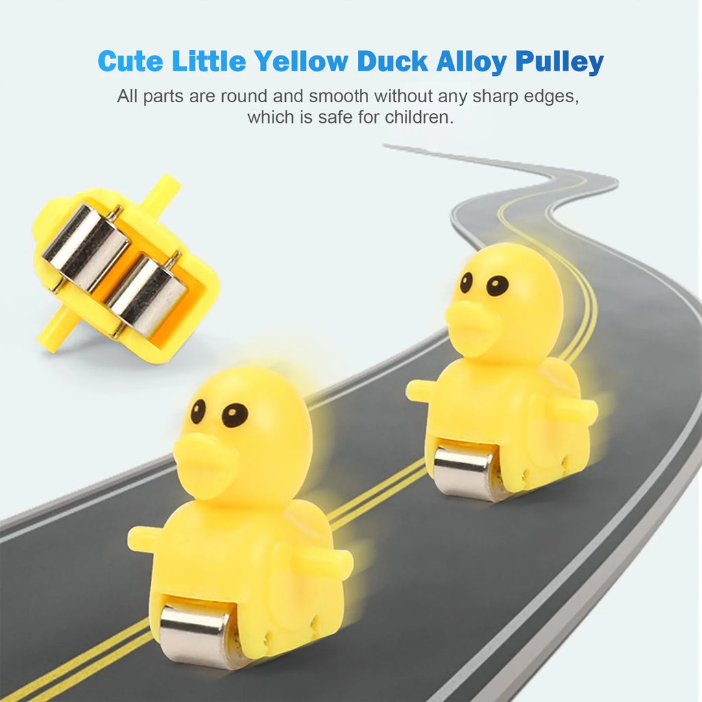 Electric Duck Roller Coaster Toy Climbing Stairs Slide Set F55296