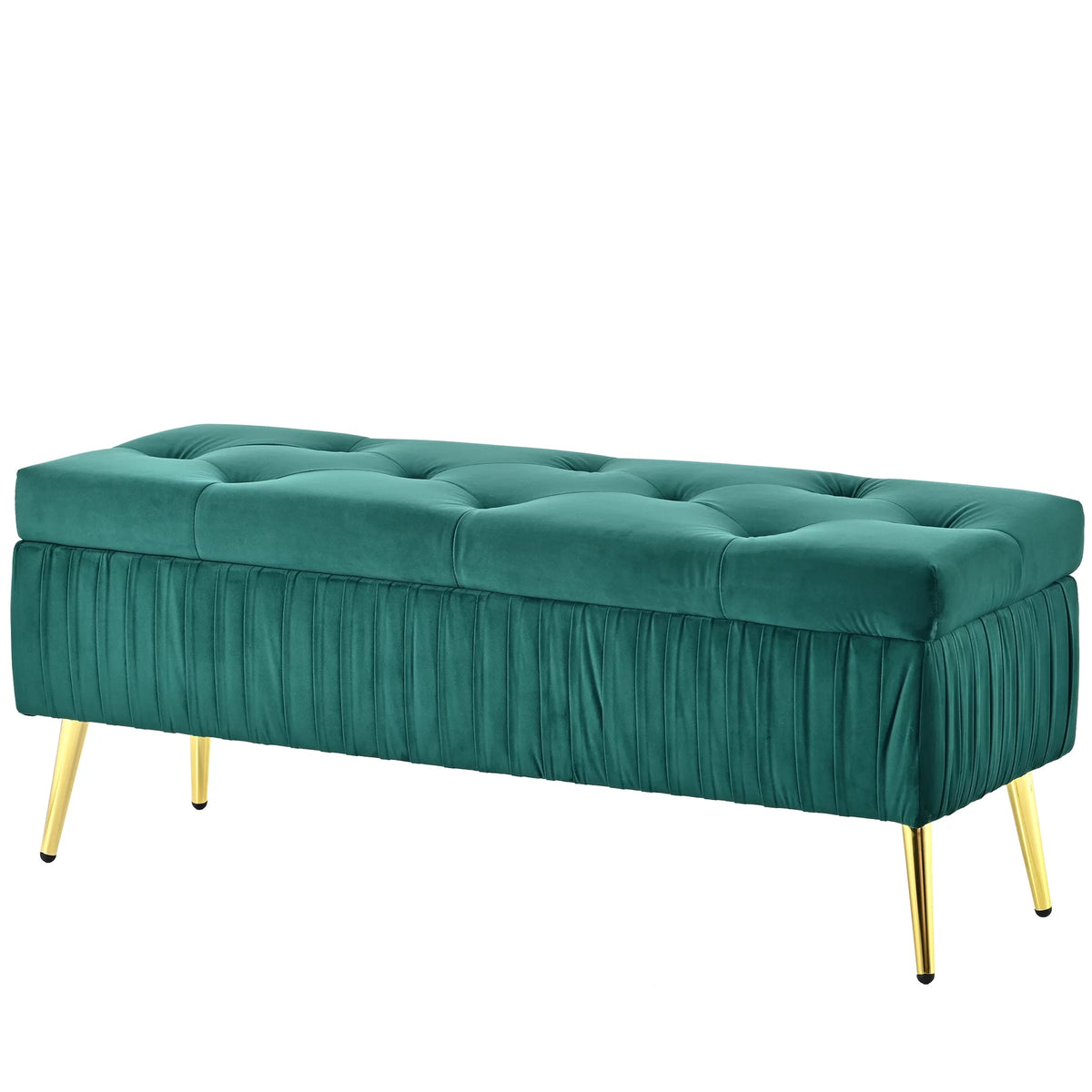Green Storage Bench Ottoman K274692
