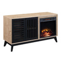 46 Inch Wood Console Table Electric Fireplace J520