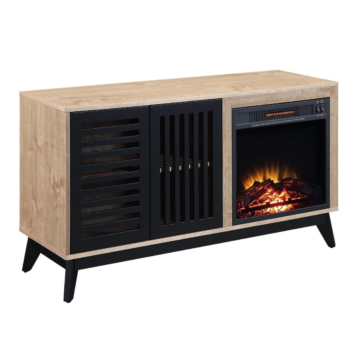 46 Inch Wood Console Table Electric Fireplace J520