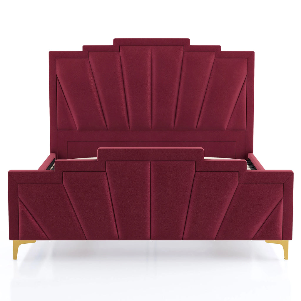 King Fabric Panel Bed C7374