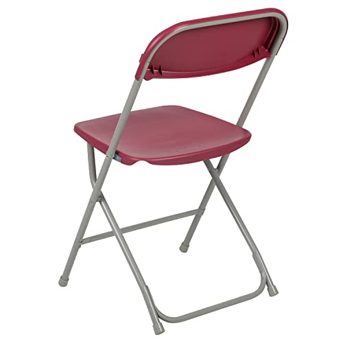 Set of 2 White Plastic Folding Chairs B2657
