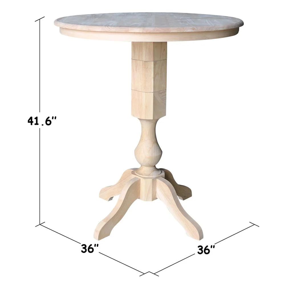36" Round Top Pedestal Bar Height Table U24933