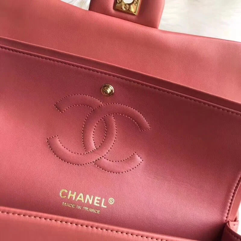 Lambskin Leather Flap Bag E569