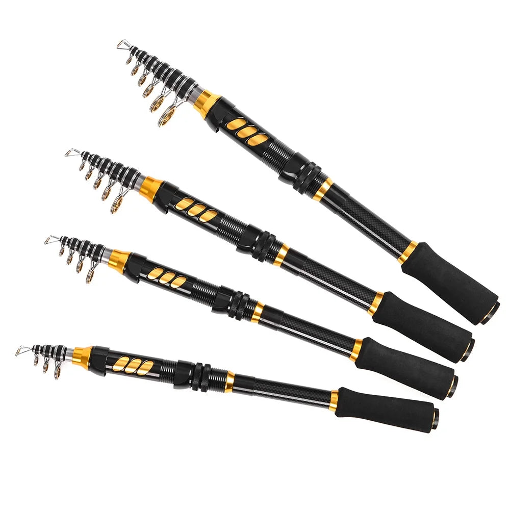 2PCS Telescopic Fishing Rod and Reel Combo Kit T588232