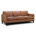 86" Brown Top Grain Leather Sofa C7597
