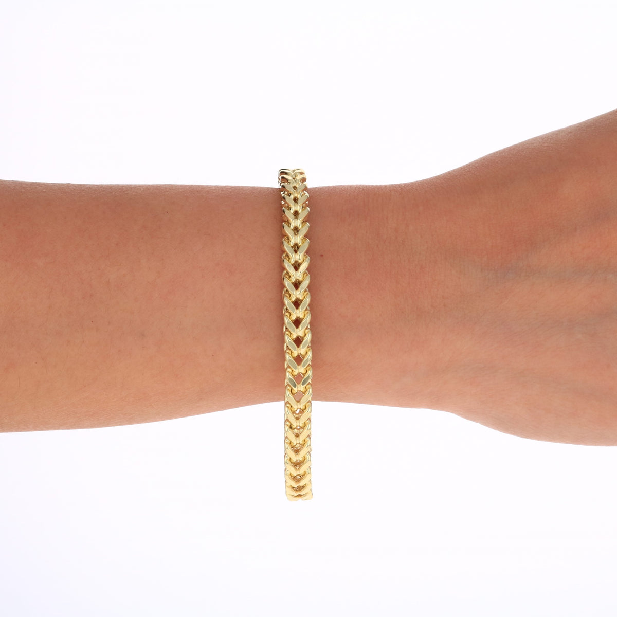 10k Yellow Gold 5mm Franco Chain Bracelet O49803