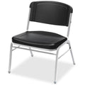 Black/Silver Stack Chair, 4/Carton F497