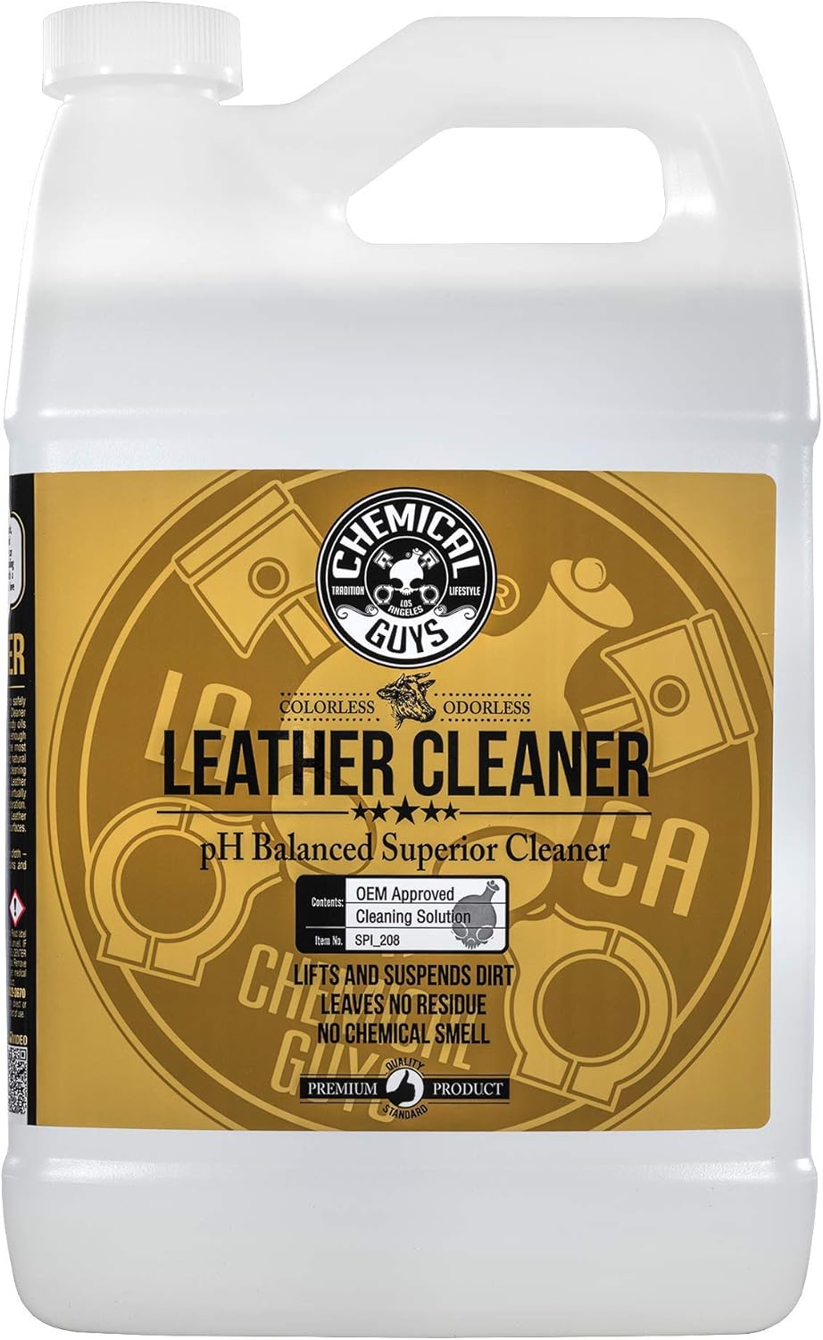 Leather Cleaner, 1 Gal Pack of 2 D809