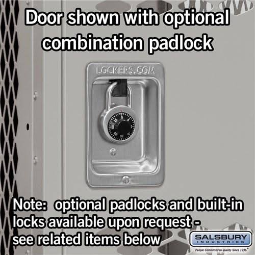12x22 Wide Double Tier Vented Metal Locker E852418