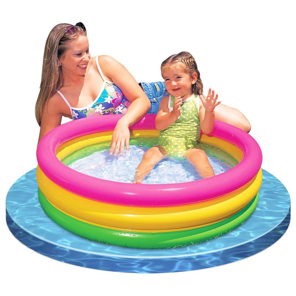 Sunset Glow Soft Inflatable Baby/Kids Swimming Pool (8 Pack) W674