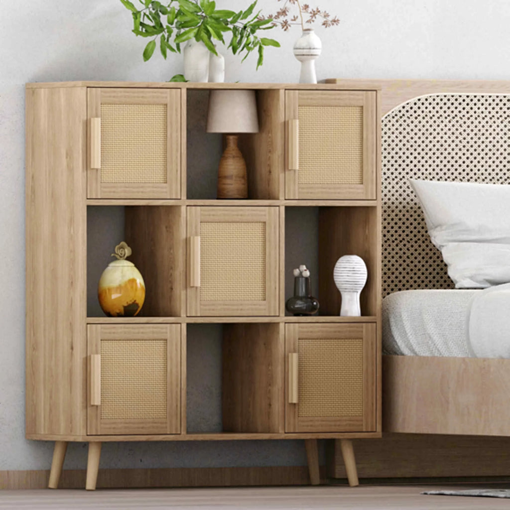 9 Cube Wooden Storage Organizer Cabinet K670193