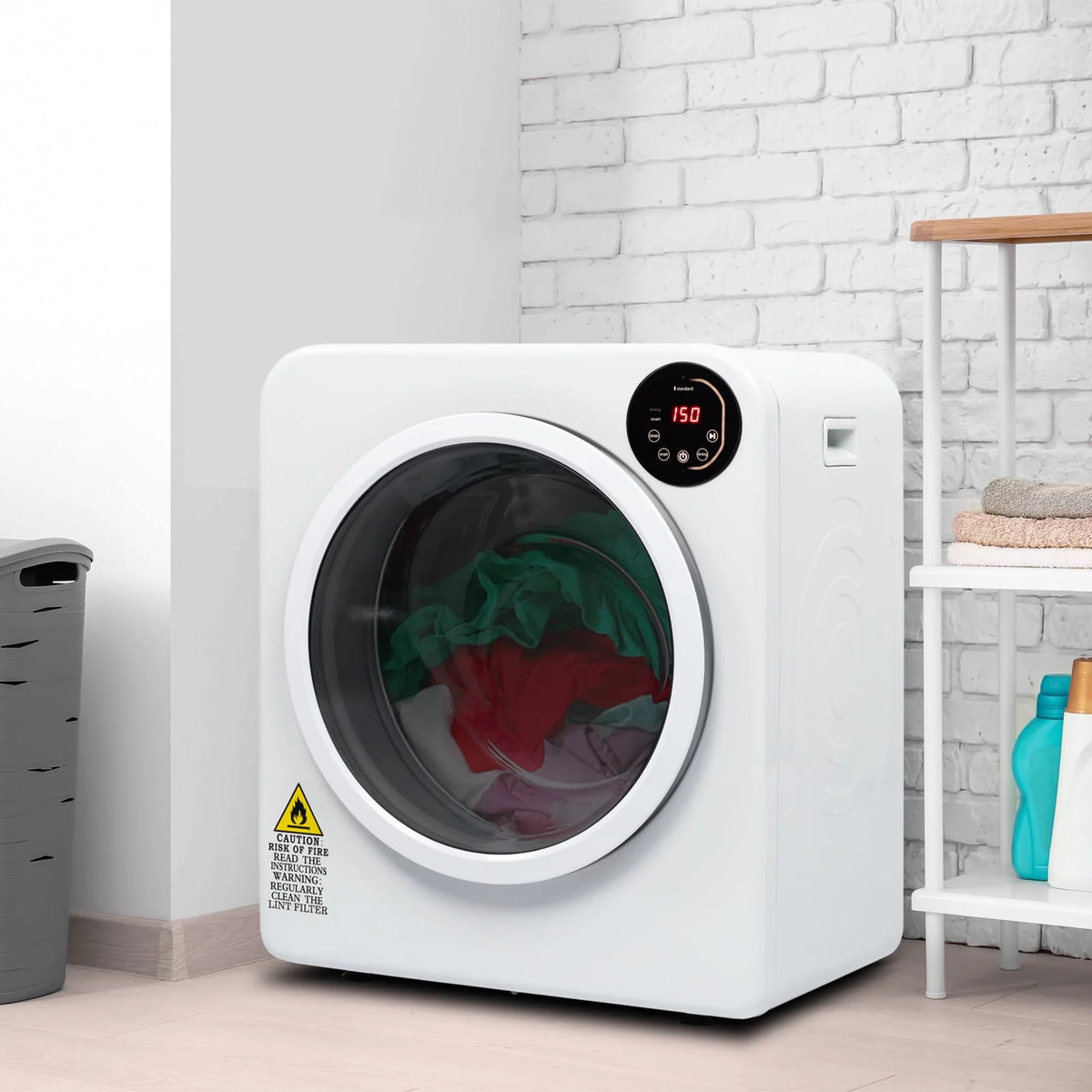 Electric Portable Laundry Dryer 13.2LBS White D379261