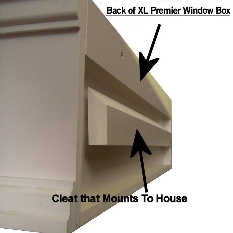 XL Catalina Window Box with Cleat Mounting System M385