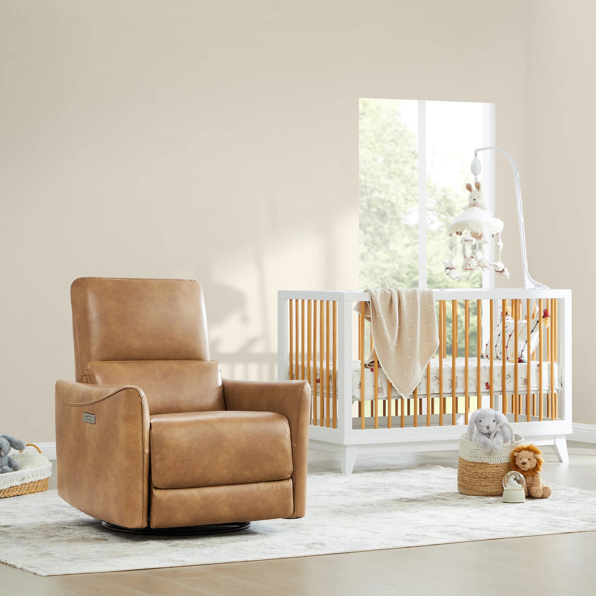 Power Recliner Swivel Glider Rocker Chair with USB U219
