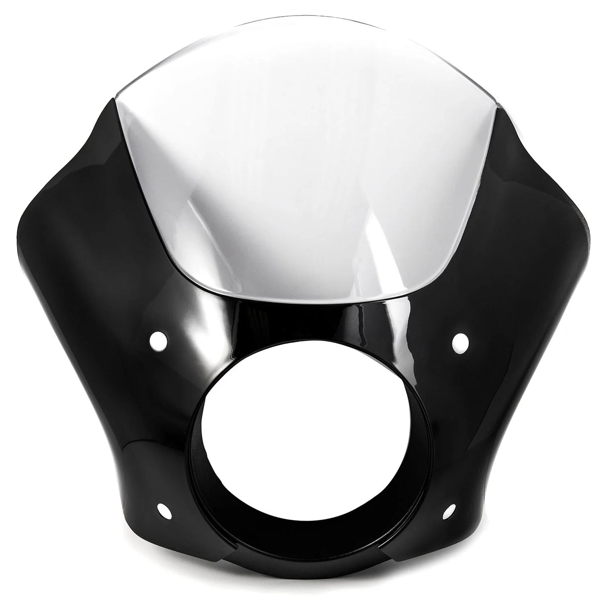 Black & Clear Quarter Fairing Windshield Kit with Fork Mounting Hardware C5576