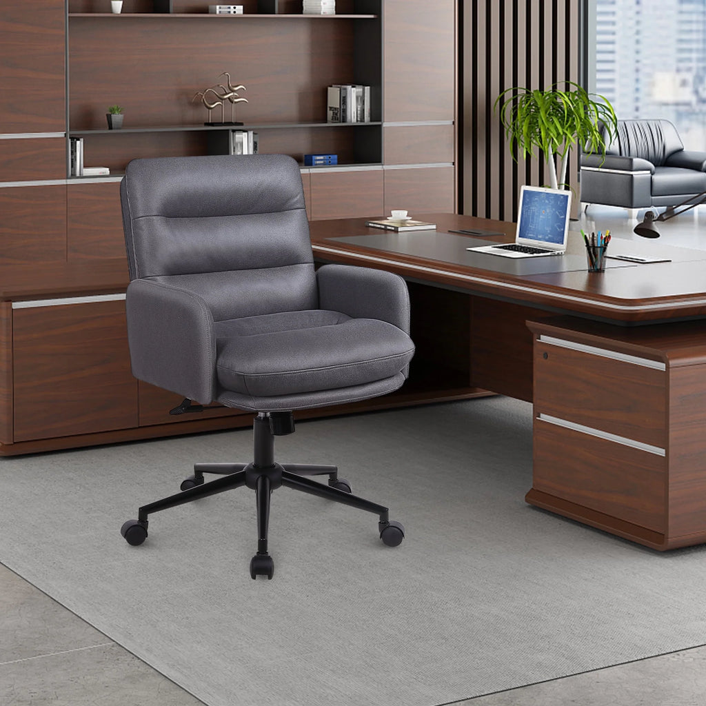 Adjustable Home Office Chair with Wheels L3634
