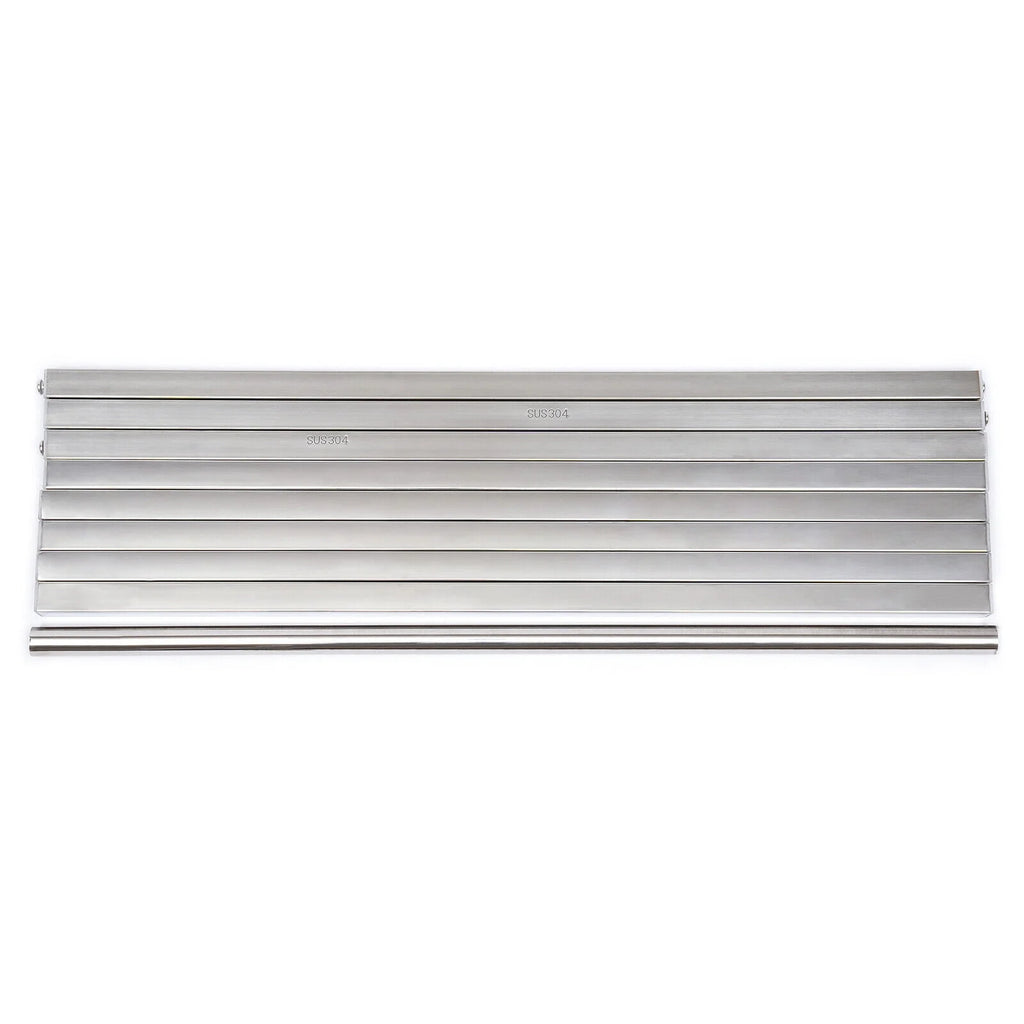 Wall Mount Microwave Oven Shelf Storage Bracket with 12 Hook Stainless O6040