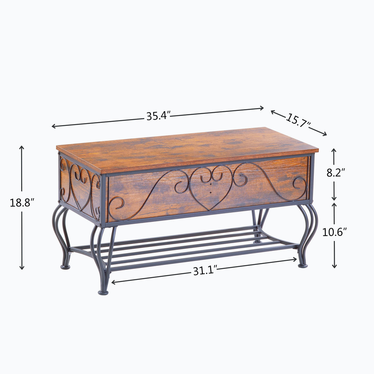 Shoe Rack Bench with Storage Shelf X513814