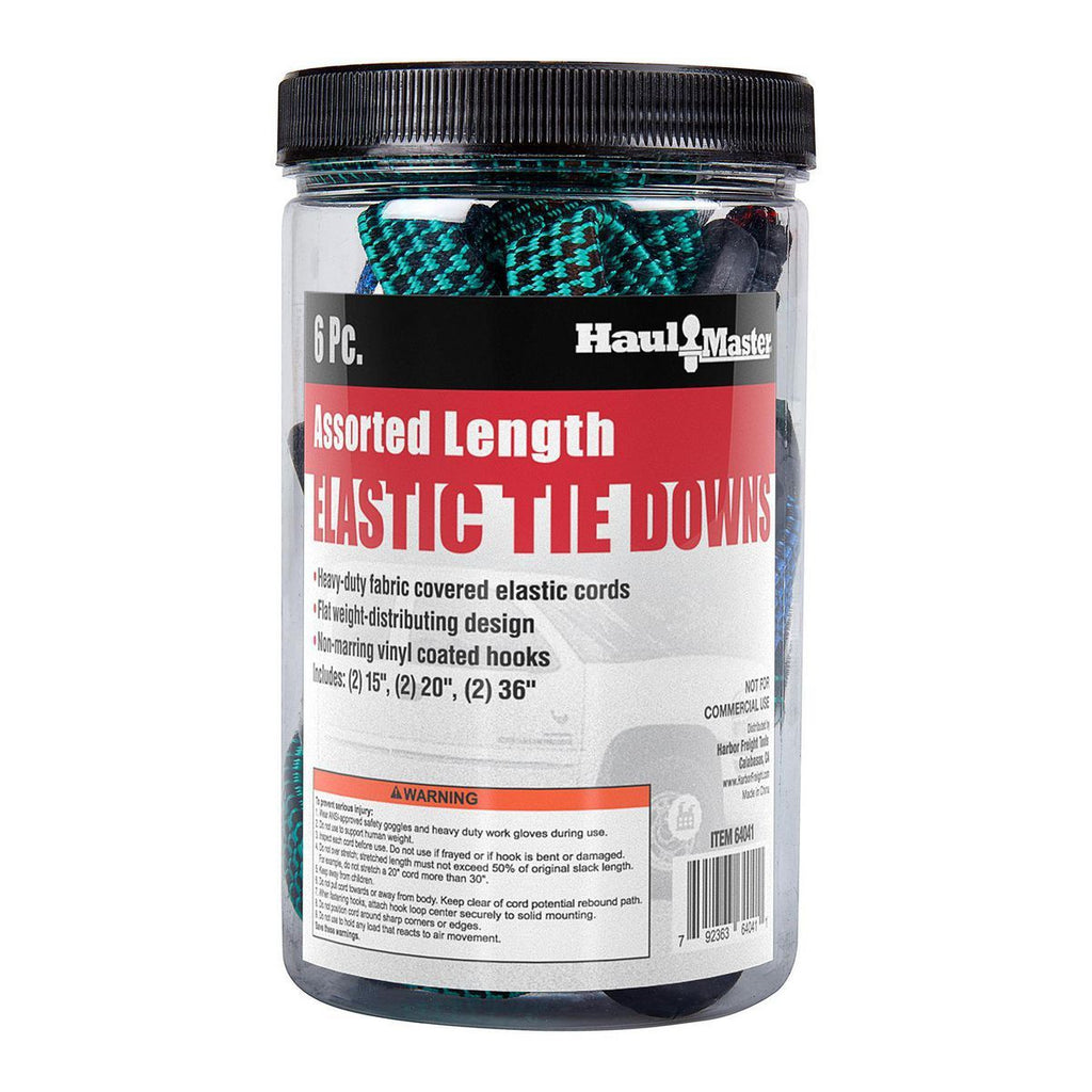 Elastic Tie Downs, 6-Piece A2719