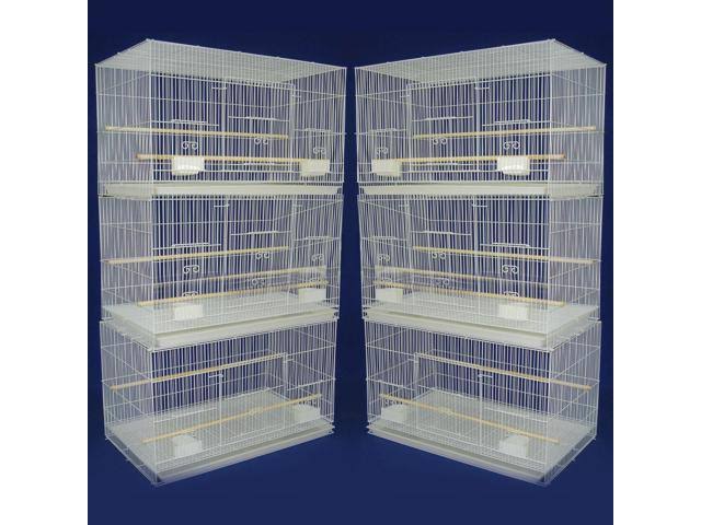 Lot of 6 Small Breeding Cages White R39135