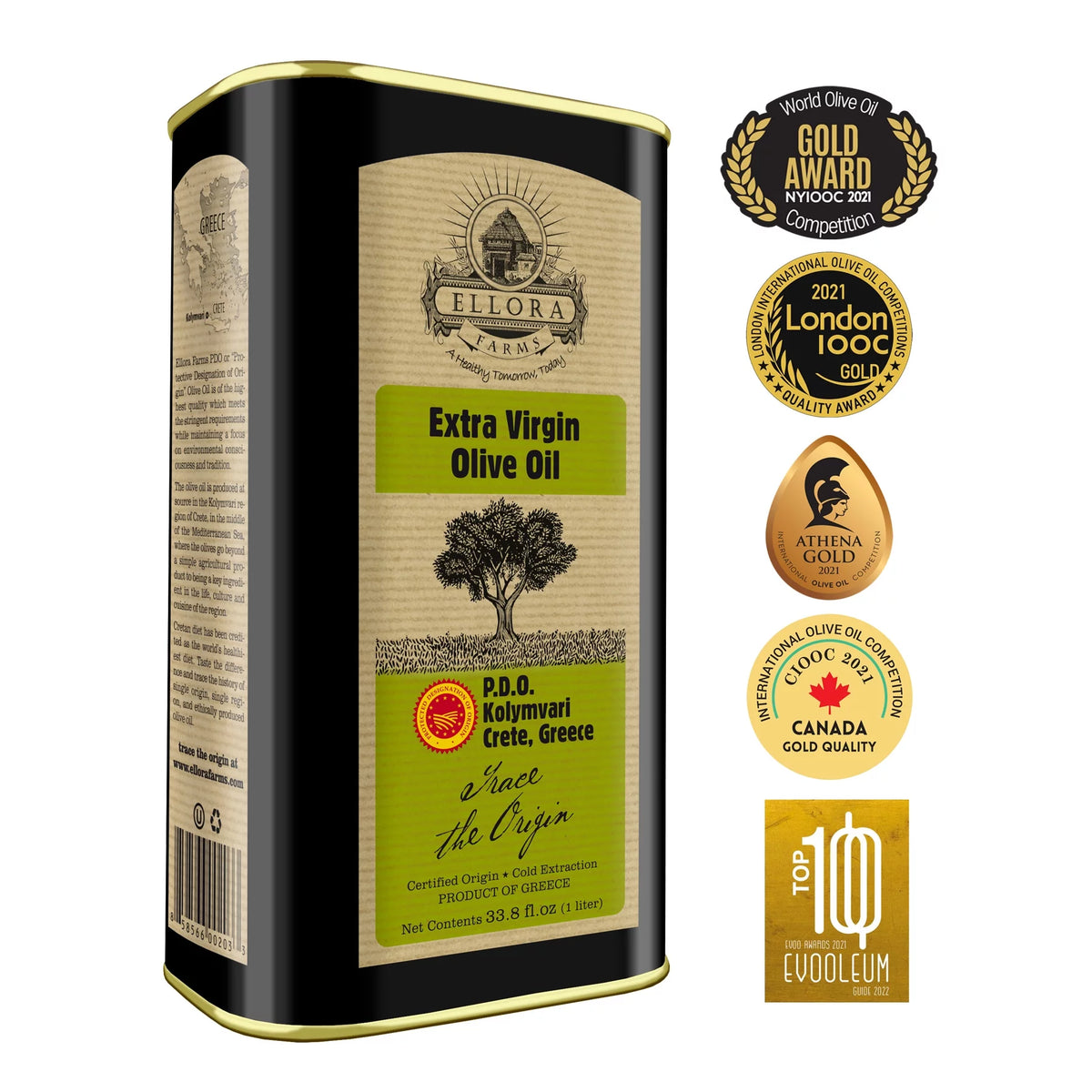 Greek Extra Virgin Olive Oil 33.8 oz Tin F9408