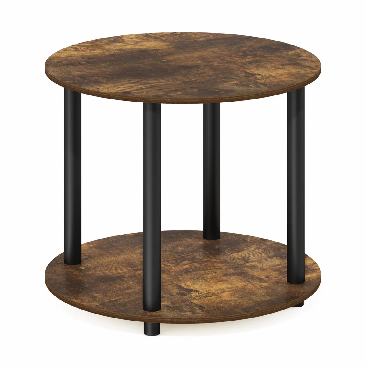 2-Tier Round Wooden Coffee Table A5802