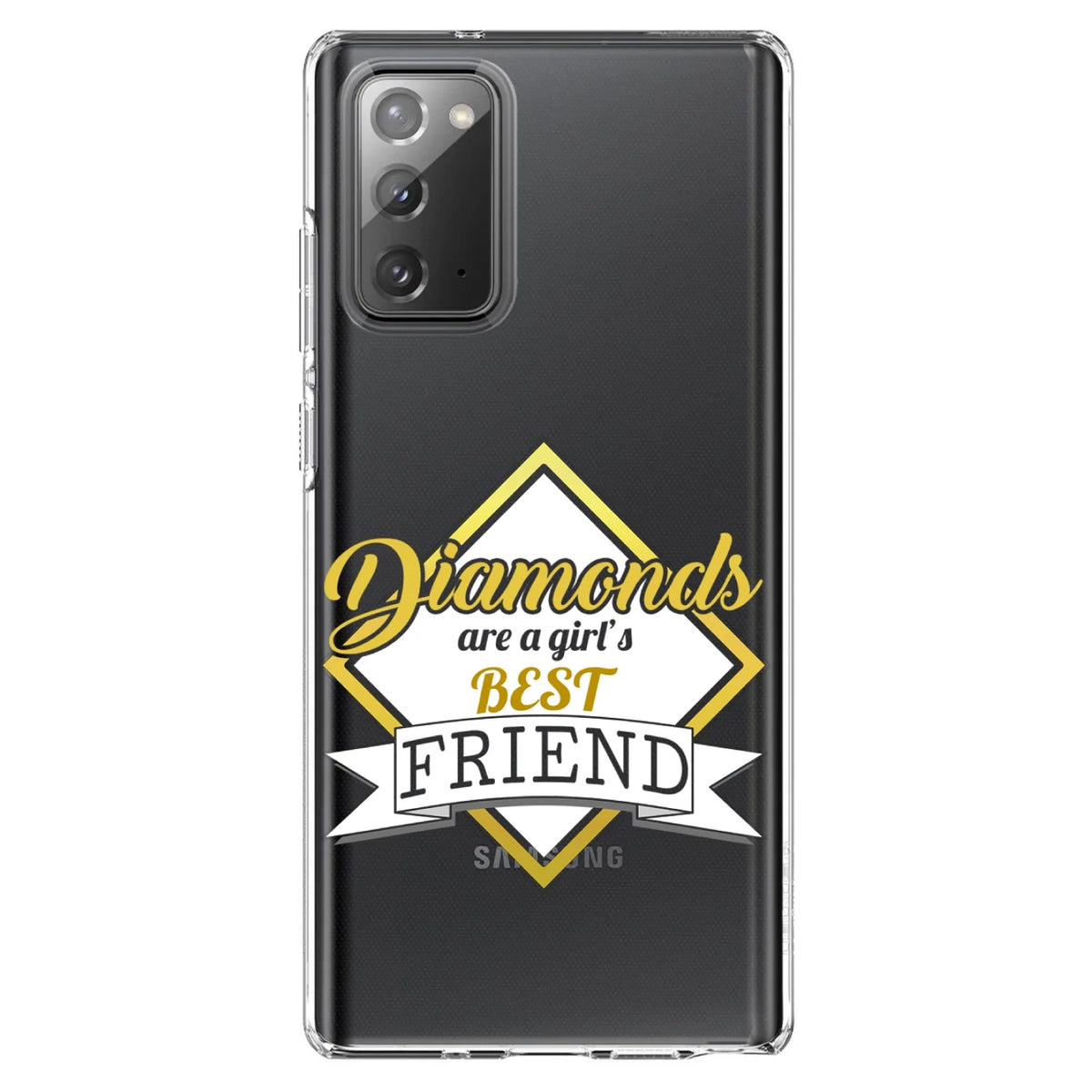 Clear Shockproof Hybrid Case for Samsung Galaxy Note 20 with TPU Bumper Acrylic Back Tempered Glass Screen Protector Z92664