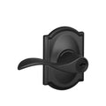Matte Black Keyed Entry Door Lever C23193