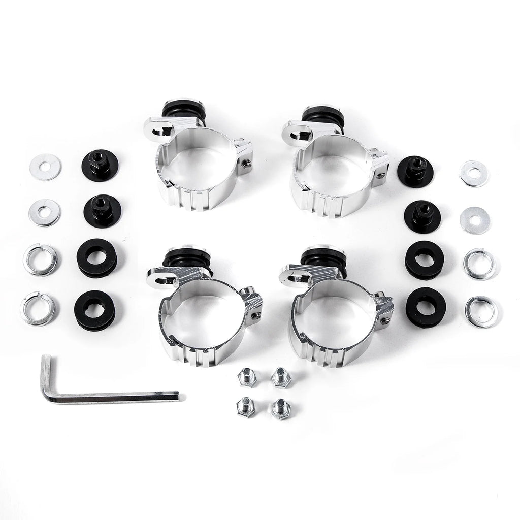 Black & Clear Quarter Fairing Windshield Kit with Fork Mounting Hardware C5576