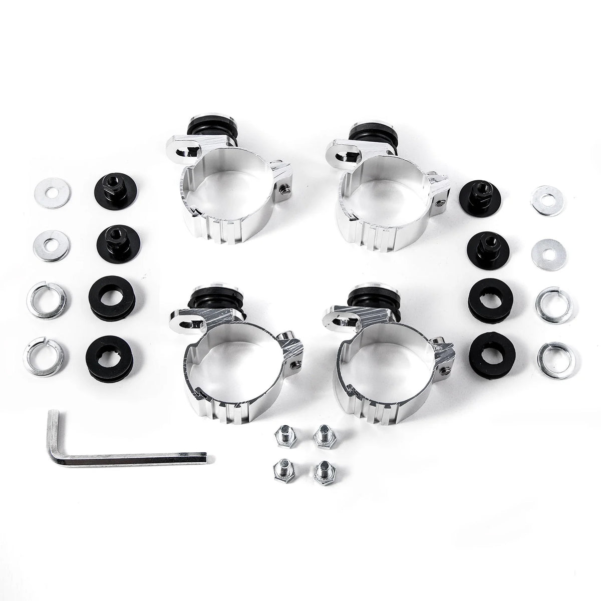 Black & Clear Quarter Fairing Windshield Kit with Fork Mounting Hardware C5576