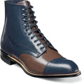Navy/Brown Kidskin Leather Shoes D390435