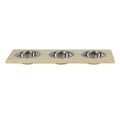 Unfinished Wood Pet Food Holder W654