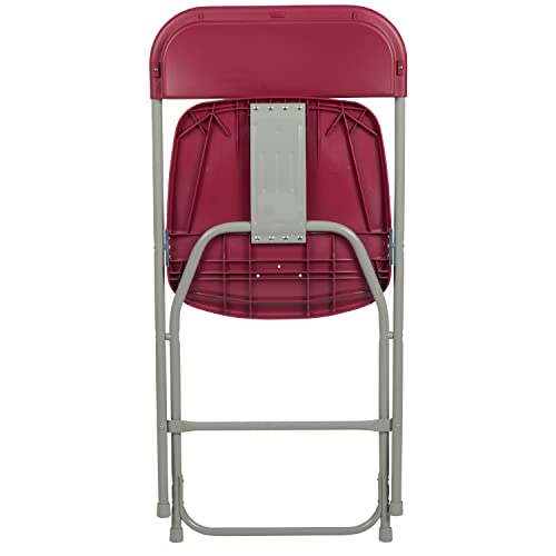 Set of 2 White Plastic Folding Chairs B2657