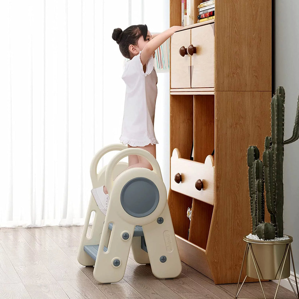 Foldable Toddler Step Stool Blue Z463