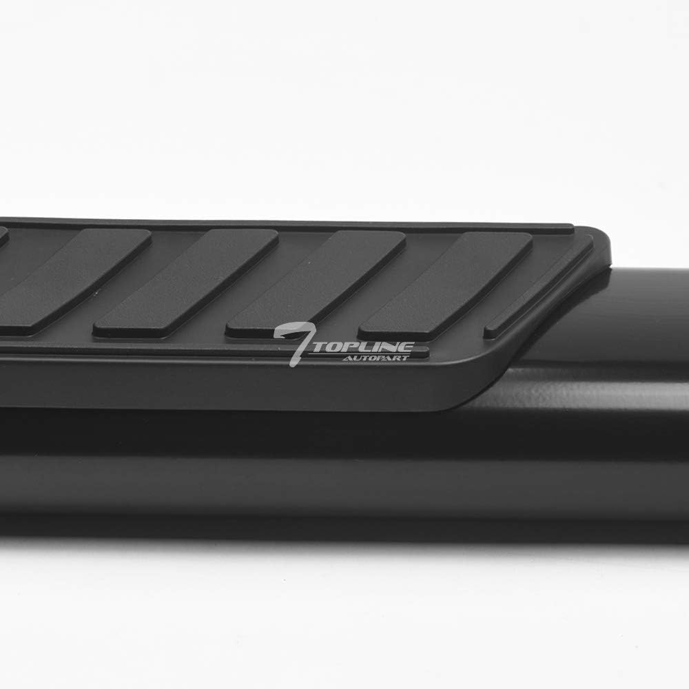 Oval Bent End Black Side Step Nerf Bars Running Boards A962580