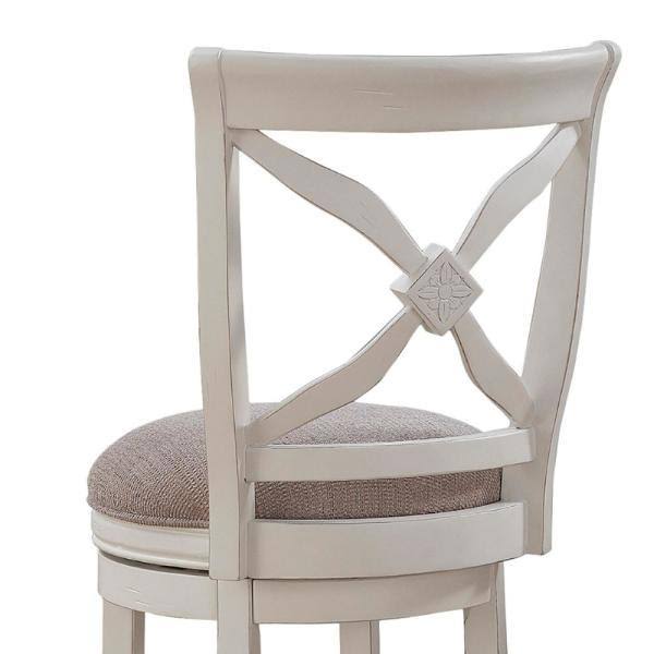 White Swivel Counter Stool Z9786