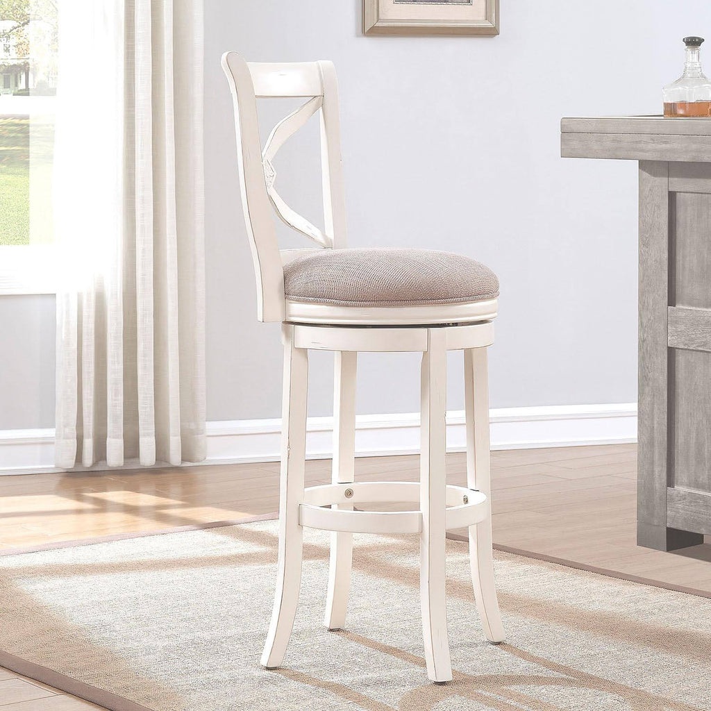 White Swivel Counter Stool Z9786