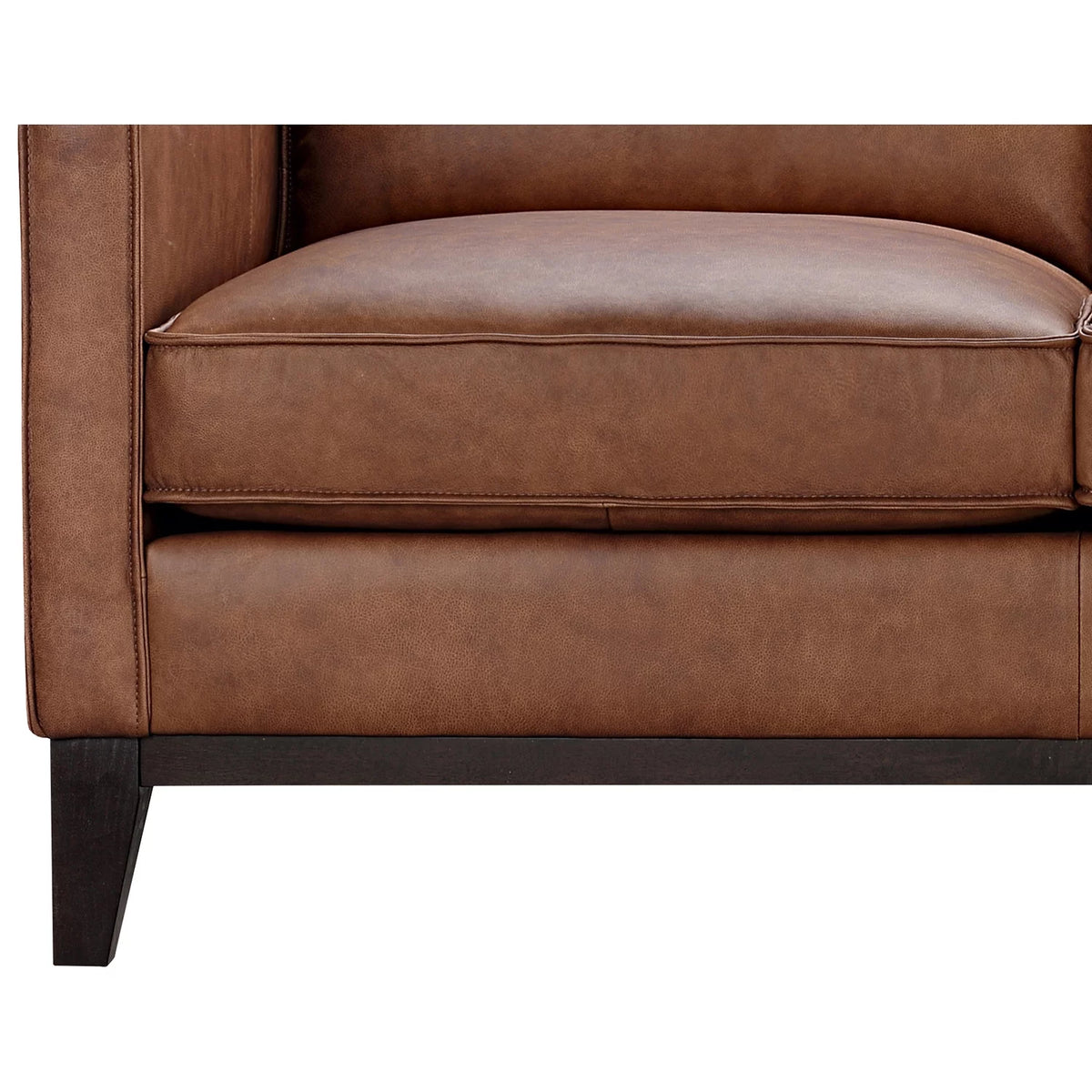86" Brown Top Grain Leather Sofa C7597