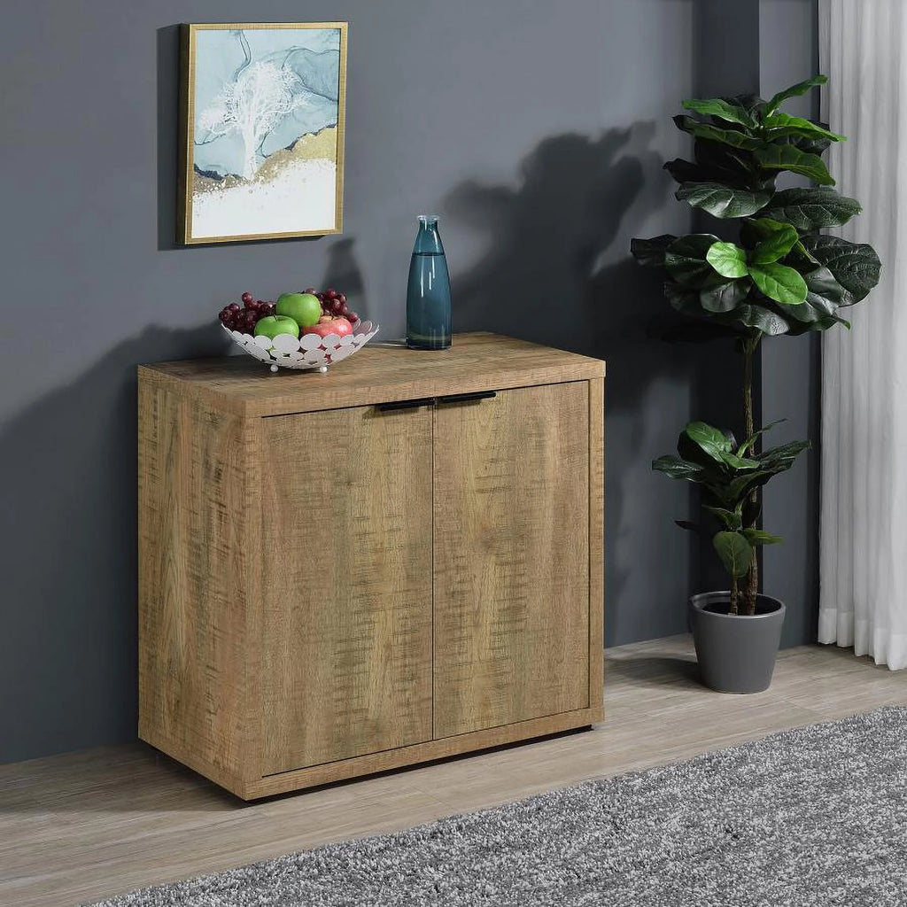 2-door Engineered Wood Accent Cabinet with Adjustable Shelves R607