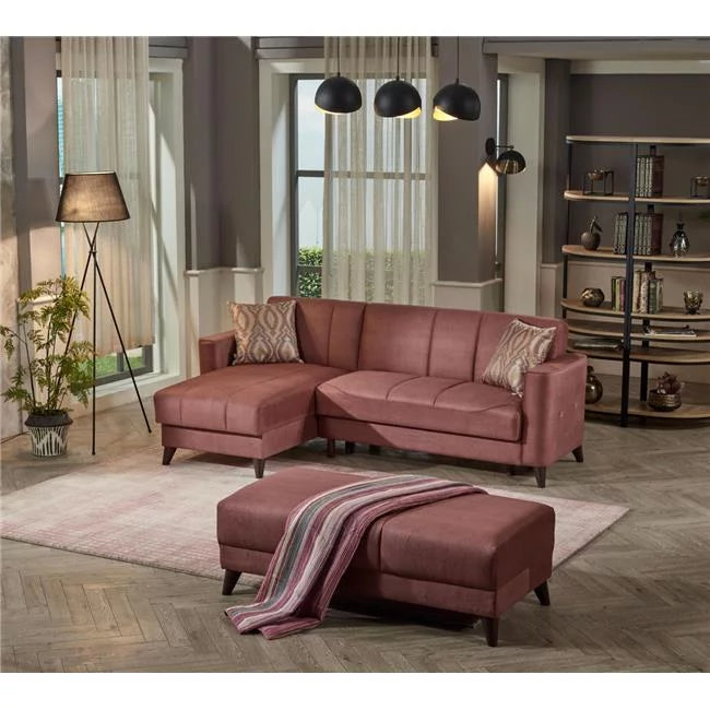 Dusty Rose Sectional F22382