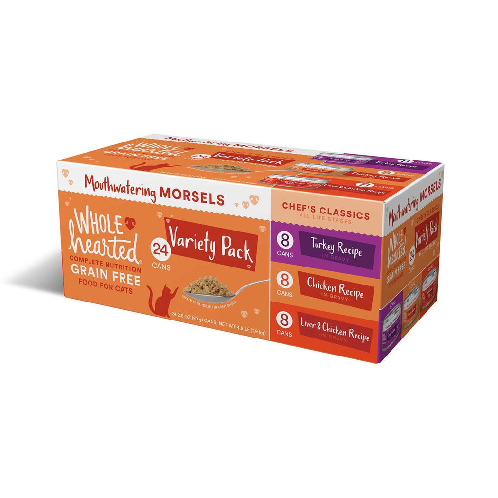 Grain-Free Morsels in Gravy Wet Cat Food Variety Pack L3944