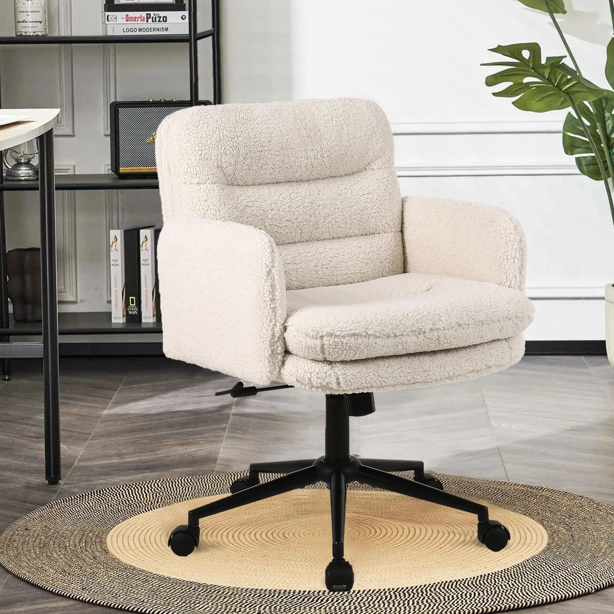 Adjustable Home Office Chair with Wheels L3634