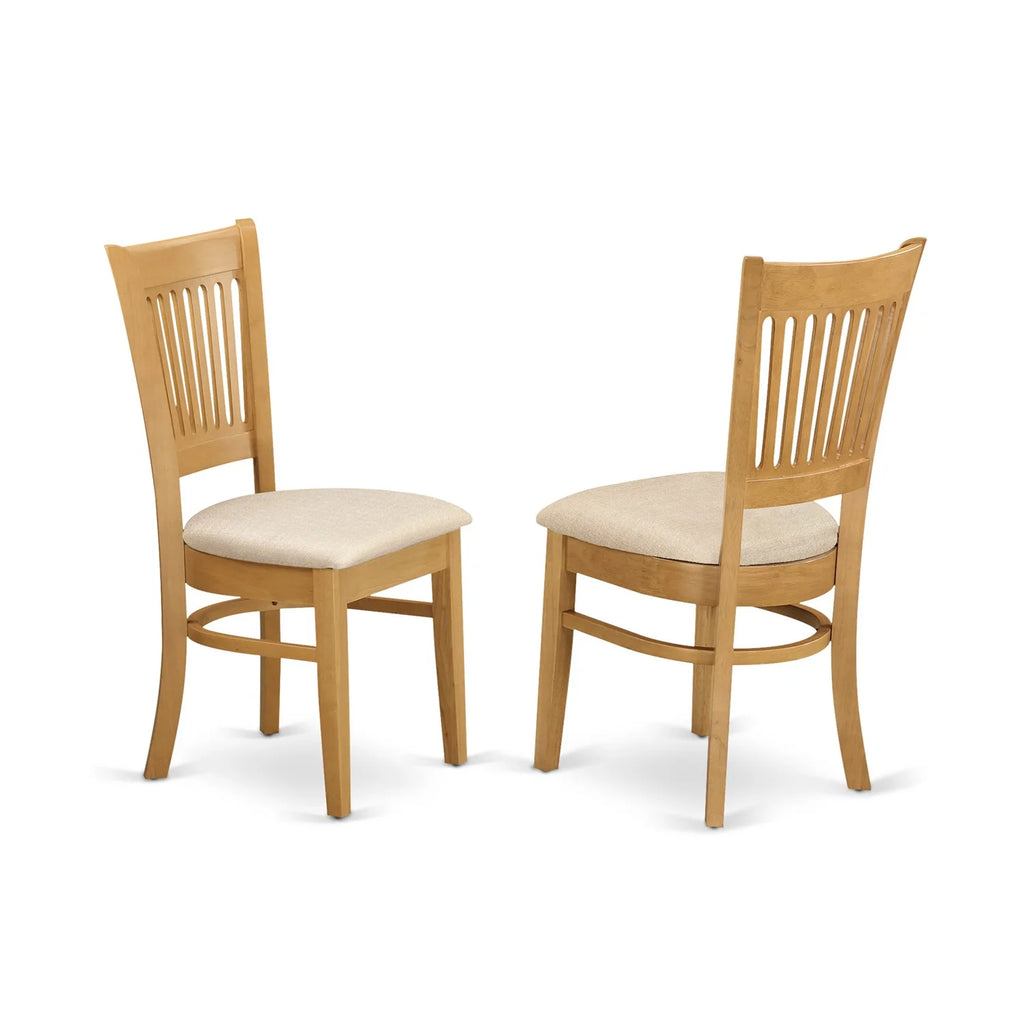 3-piece Wood Dining Set with Slat Back Chairs Y8142