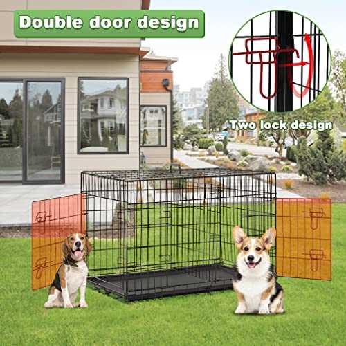 24 30 36 42 48 Inch Folding Wire Dog Crate C7050
