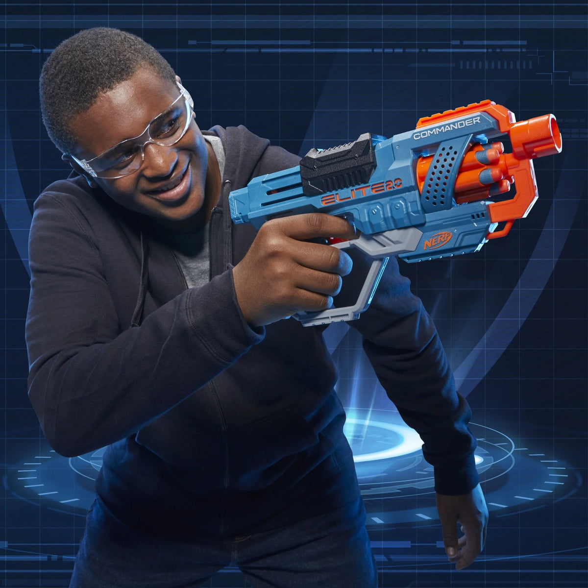 Nerf Blaster with 12 Darts and 6-Dart Rotating Drum Q153422