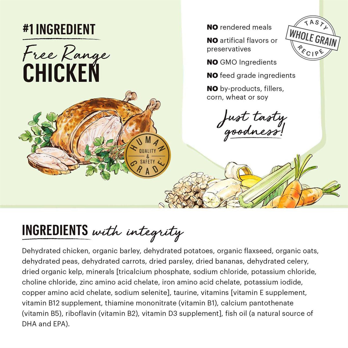 Dehydrated Whole Grain Chicken Dog Food R699805
