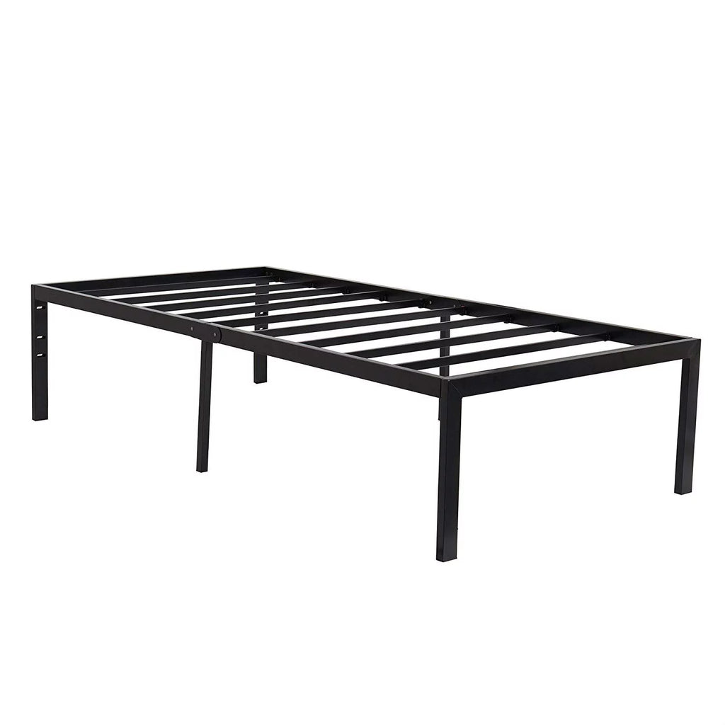 18-inch High Heavy Duty Black Metal Platform Bed Frame K15827
