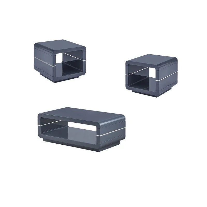 3pc Wood Coffee Table Set G754200