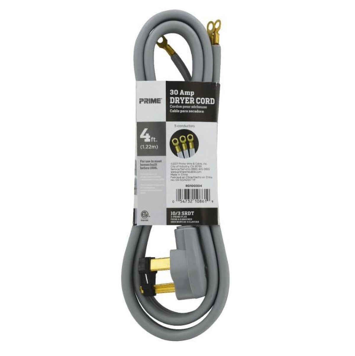 3 Pack 30 Amp 3-Wire Dryer Cord M54263